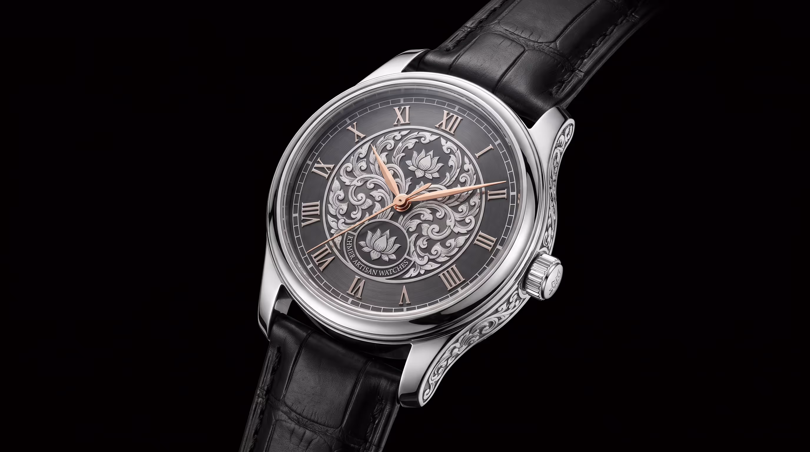 NELIKA Angkor Wat Chronograph detailed showcase