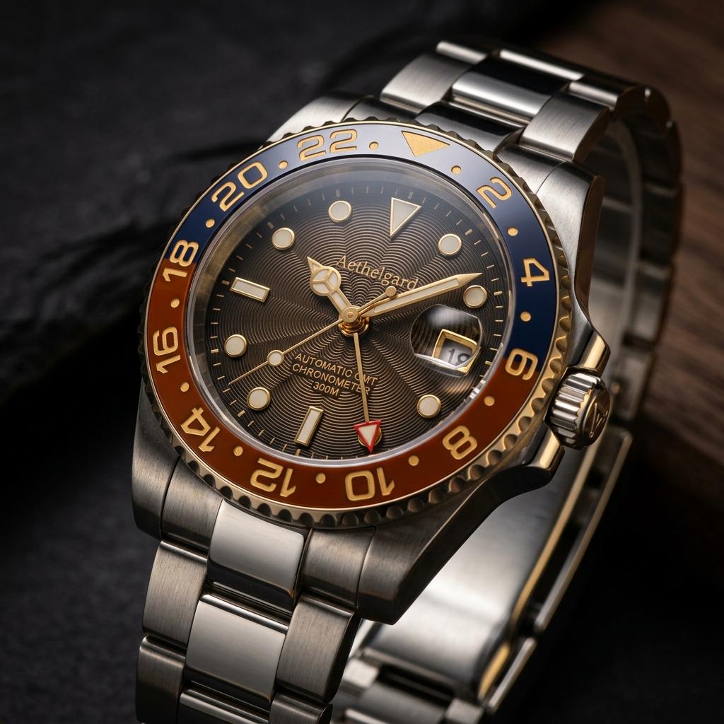 NELIKA Mekong Sunrise GMT Dial