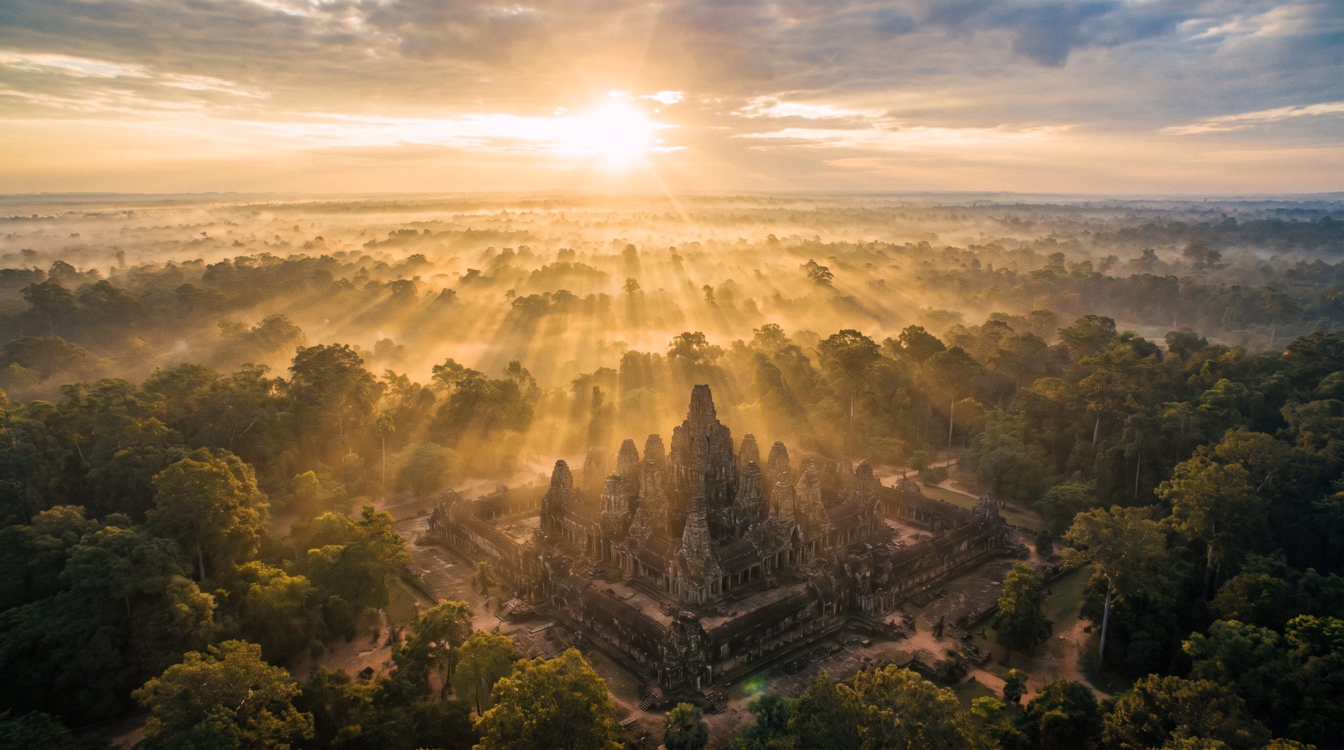 Astronomical precision and monumental scale inspired by Khmer temples